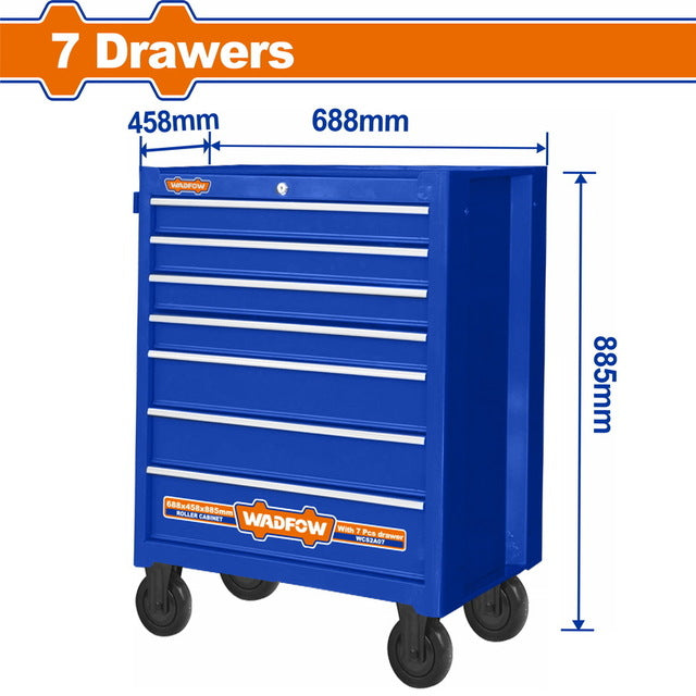 Roller Cabinet avec 7 Tiroirs 688x458x735mm
