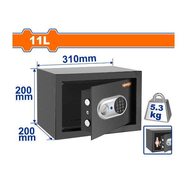Coffre-Fort Électronique 11 Litres avec Code Numérique