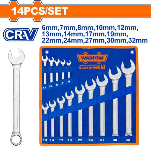 14 Pcs Combination spanner set