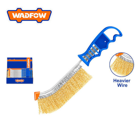 Brosse métallique Wadfow 250 mm avec manche en plastique