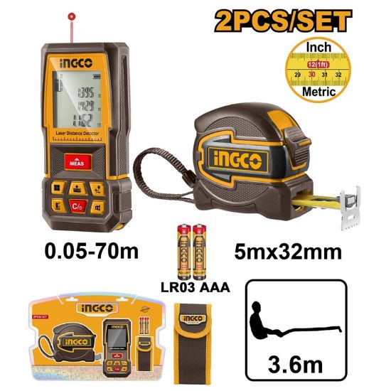 Détecteur de distance laser INGCO 0,05-70 m