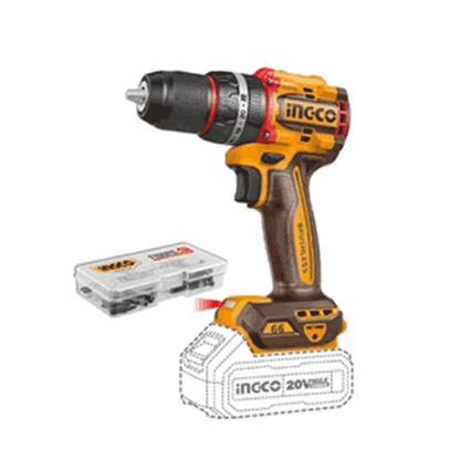 Pack De 3 Machines Ingco Marteau+Visseuse+Meuleuse 2Bat 4Ah - image 4