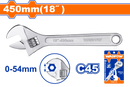 Adjustable wrench 18 inch. 450 mm