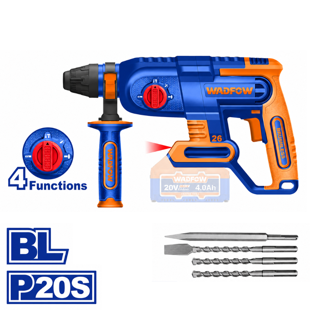 Marteau perforateur sans fil Wadfow 20V