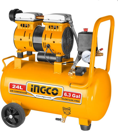 Compresseur d'air sans huile 24L – Moteur cuivre 60dB