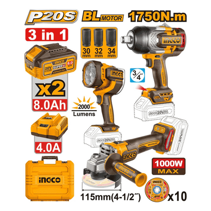 Kit combiné sans fil 3 pièces