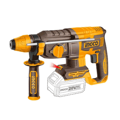 Pack De 3 Machines Ingco Marteau+Visseuse+Meuleuse 2Bat 4Ah - image 2