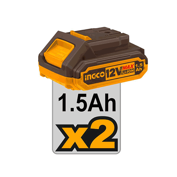 Visseuse 12V 25Nm 2Batteries plates - image 3