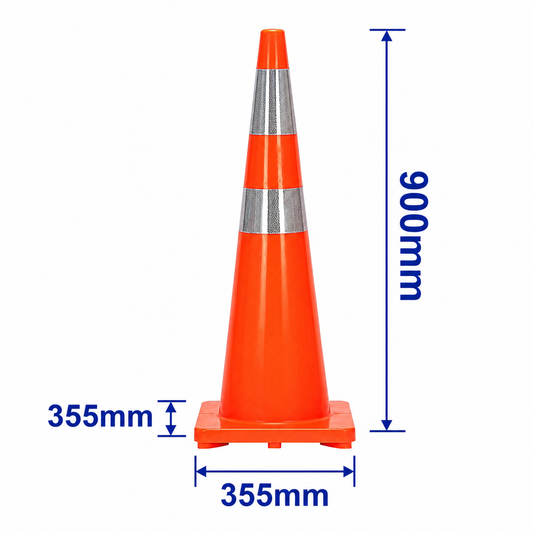 Cône de Signalisation PVC 90 cm