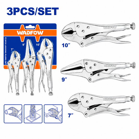 Jeu de 3 pinces de verrouillage