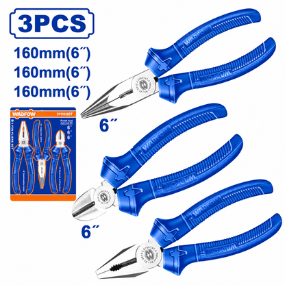 Ensemble de 3 pinces