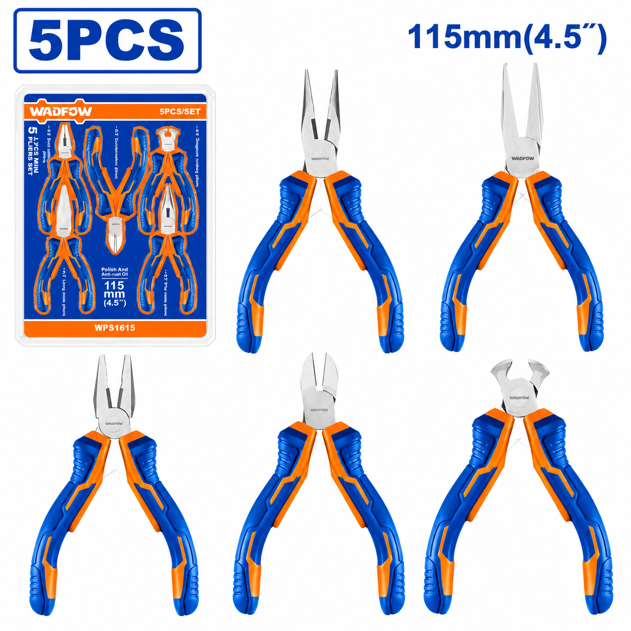 Ensemble de 5 mini pinces