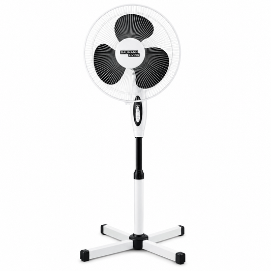 VENTILATEUR SUR PIED 16’’ Fraîcheur puissante, confort au quotidien