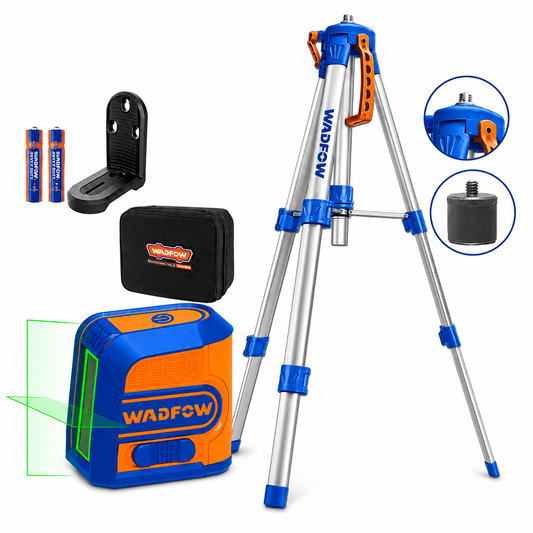 Kit Niveau Laser Auto-Nivelant à Faisceau Vert 30 m avec Trépied Réglable