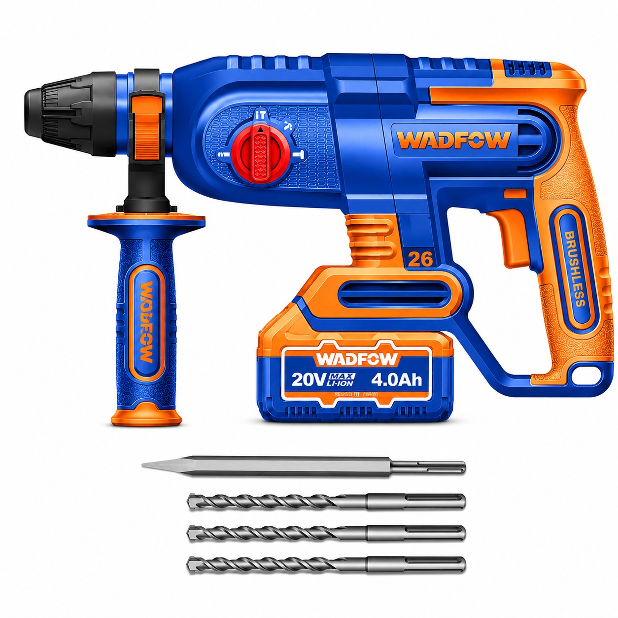 Marteau perforateur sans fil Wadfow 20V