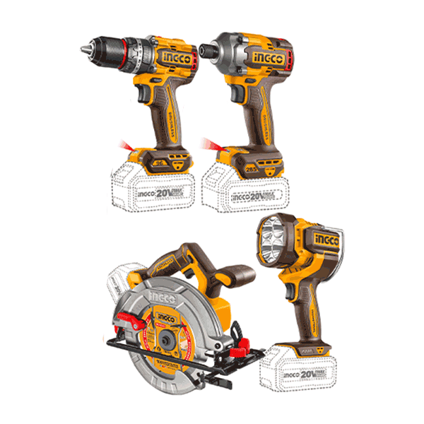 Pack 4 Machines Visseuse 96Nm+Boulonneuse 285Nm+Scie Circulaire 185Mm+Torche - image 2