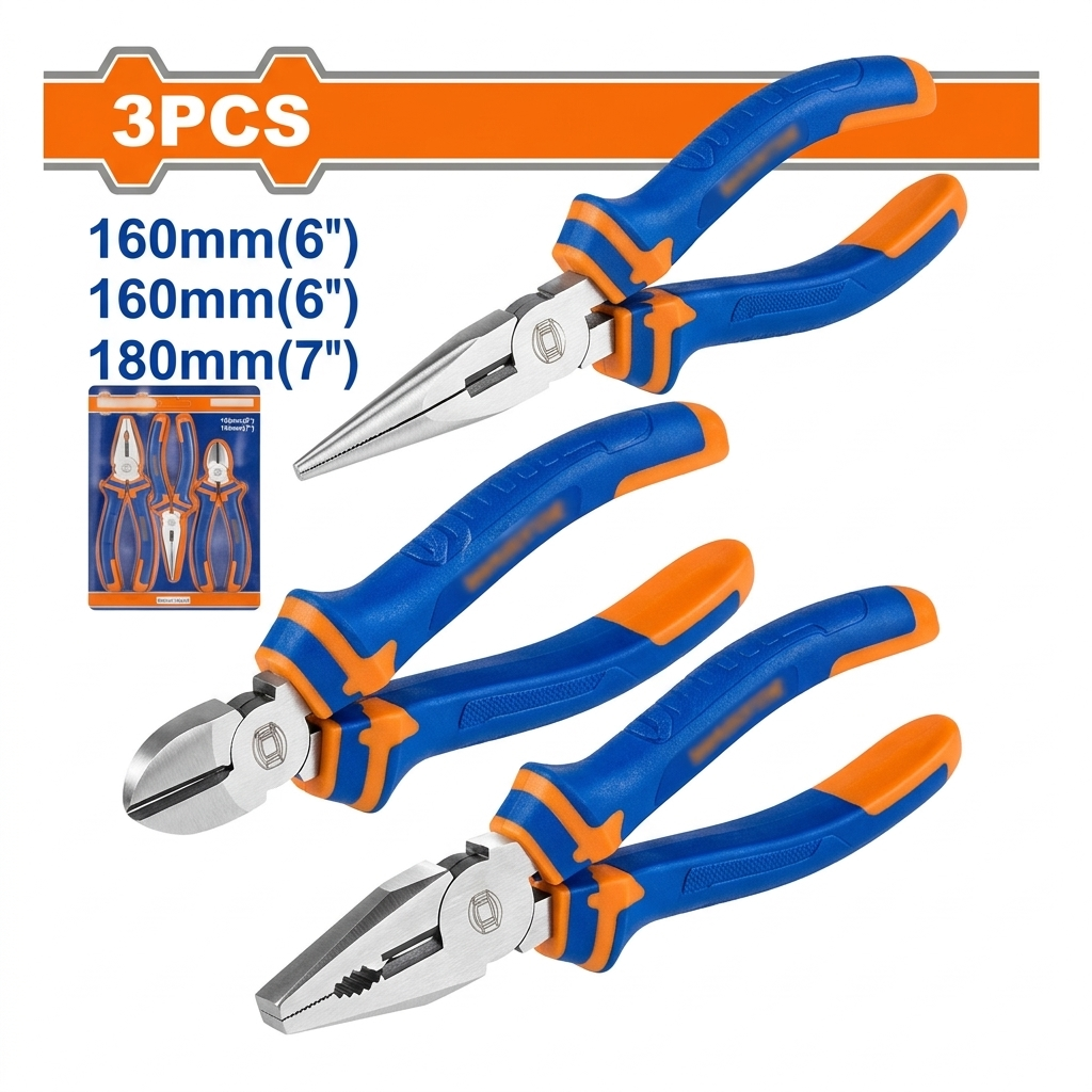 Lot de 3 pinces