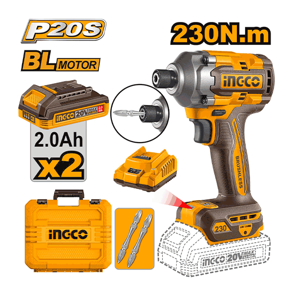 Visseuse A Choc 20V 230N/M Ingco