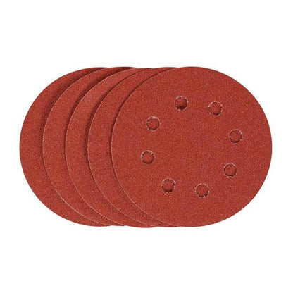Jeu feuilles abrasives ponceuse orbitale 5pcs 125mm