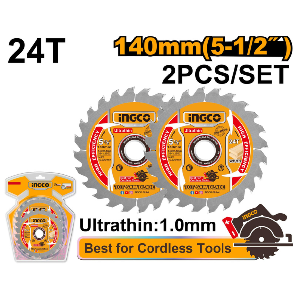Disque 140mm pour scie circulaire à batterie CSLI14021