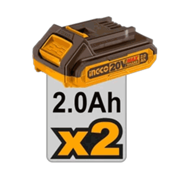 Boulonneuse à choc sans charbons 20V 1/2" 400 Nm 2Batt 2Ah et 1 Chargeur - image 4