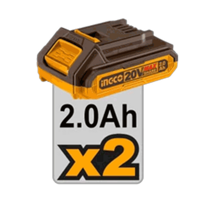 Boulonneuse à choc sans charbons 20V 1/2" 400 Nm 2Batt 2Ah et 1 Chargeur - image 4