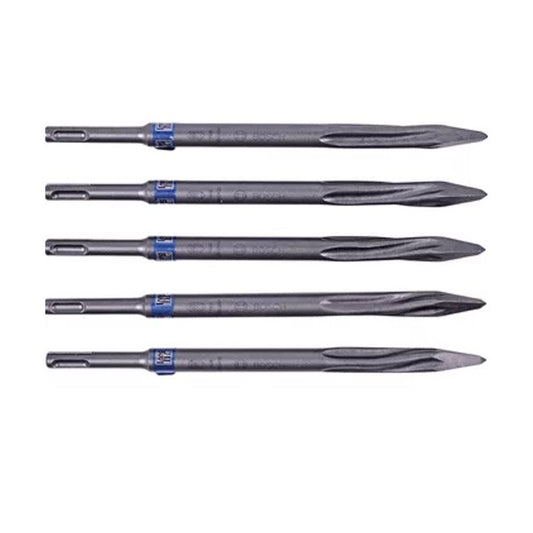 Jeu 5 burins sds plus pointu 250mm