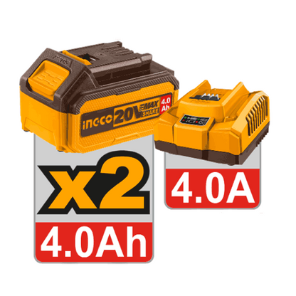Pack De 4 Machines Perc Visseuse 96Nm+Boulonneuse 1/2 500nm+Meuleuse 115Mm+Lampe Torche Ingco - image 3