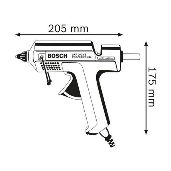 Pistolet à colle 500w - image 2