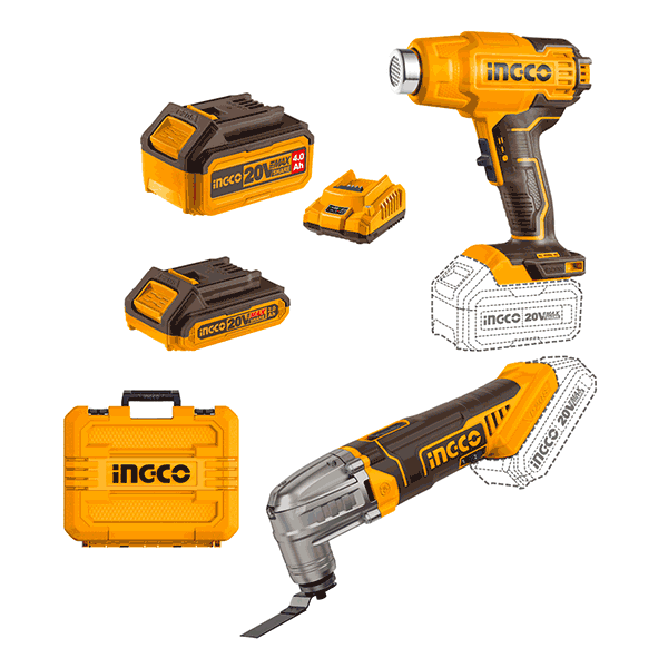 Pack Outil multifonctions/Décapeur thermique20V/ 2Batteries