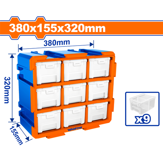 Tour de rangement modulaire 380×155×320mm