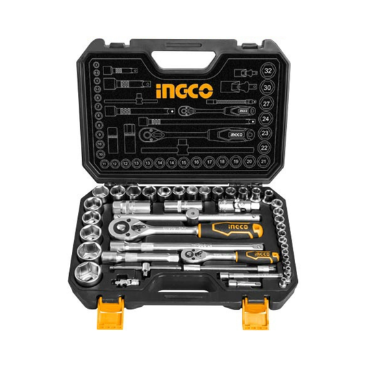 Coffret 44 pièces douilles 1/4" + 1/2" Dual Drive
