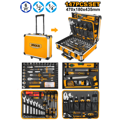 Coffret professionnel 147 pièces en valise aluminium