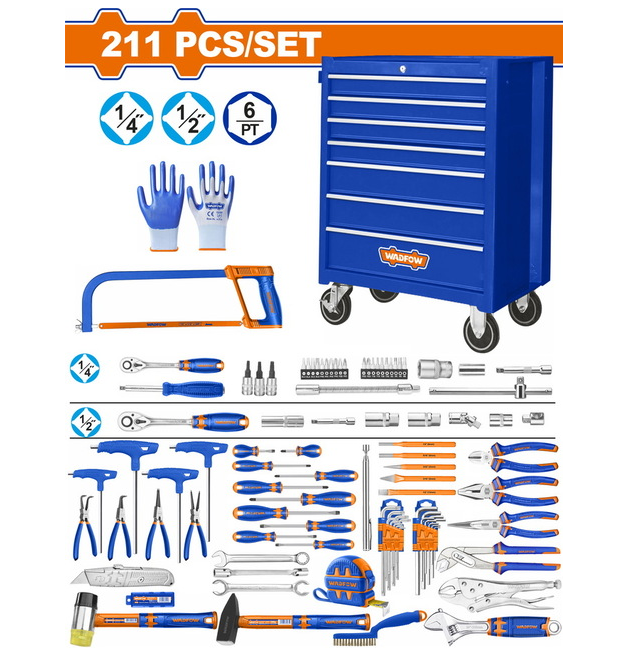 SERVANTE 7 TIROIRS 211 PCS