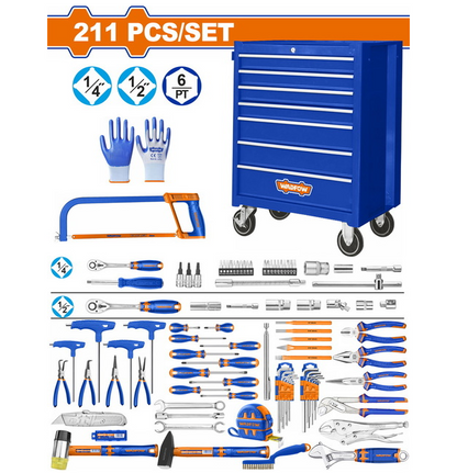 SERVANTE 7 TIROIRS 211 PCS