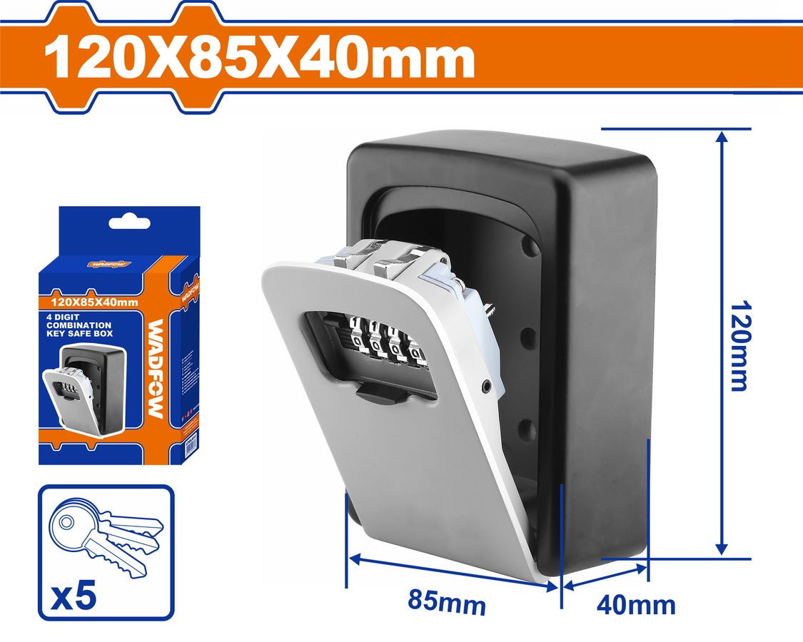 Boîte à clés sécurisée à combinaison 4 chiffres 120×85×40mm