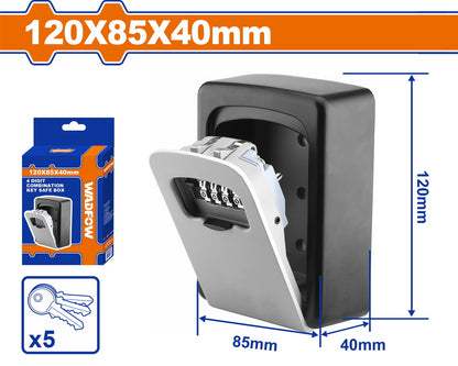 Boîte à clés sécurisée à combinaison 4 chiffres 120×85×40mm