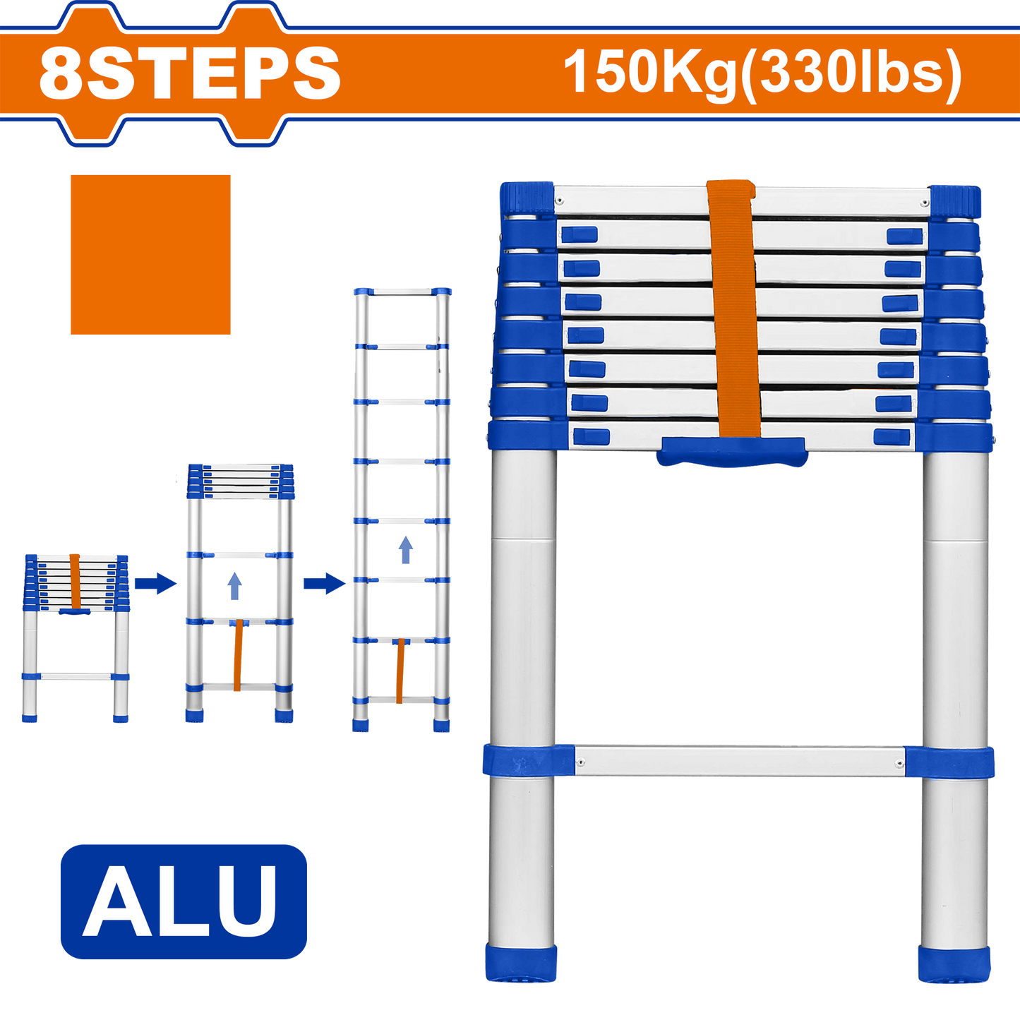 ECHELLE TELESCOPIQUE ALUMINIUM 2.4M