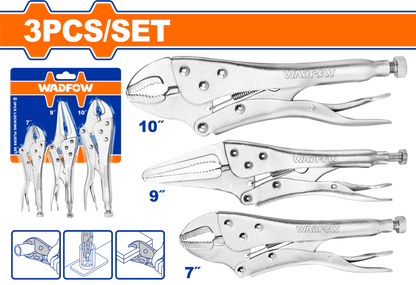 Locking Pliers Set 3 Piece - image 2