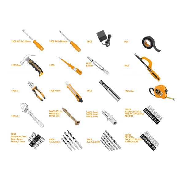 Coffret visseuse 12v + 127 outils/accessoires - image 3