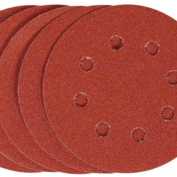 Jeu feuilles abrasives ponceuse orbitale 5pcs 125mm - image 3