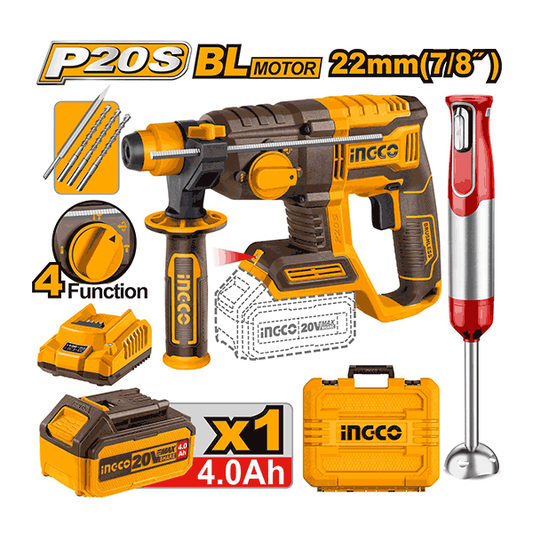 Pack Marteau perforateur 22mm 20V/MIxeur plongeant DK