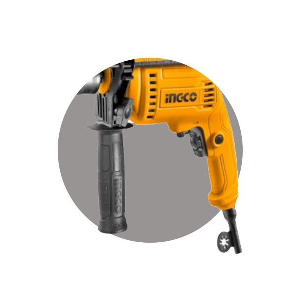 Perceuse à percussion 13mm 680w + set de 6 forêts hss - image 4