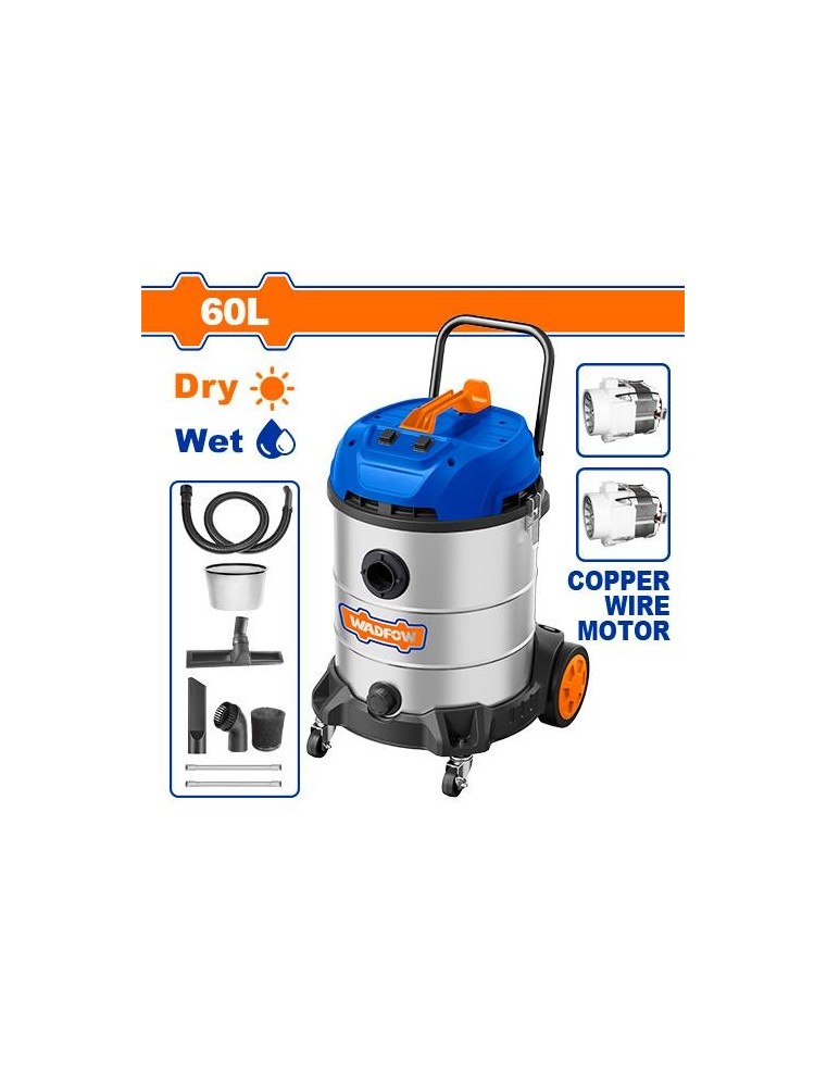 ASPIRATEUR 60L 2X1200W