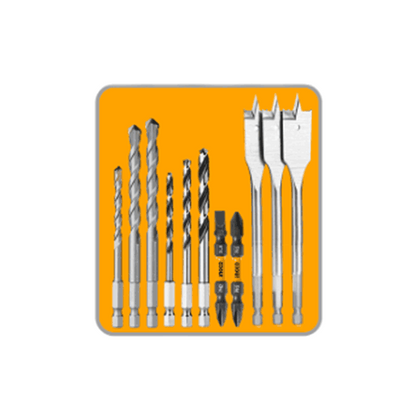 Pack De 4 Machines Perc Visseuse 96Nm+Boulonneuse 1/2 500nm+Meuleuse 115Mm+Lampe Torche Ingco - image 4
