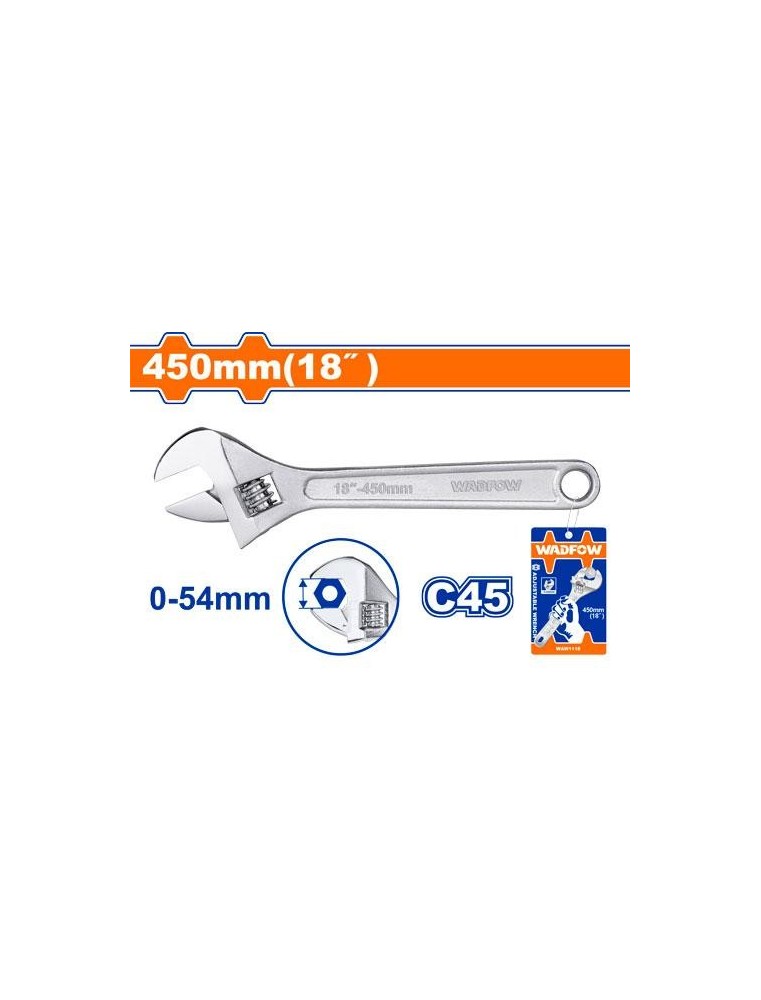 Adjustable wrench 18 inch. 450 mm - image 2