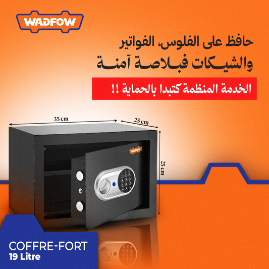 Coffre-Fort Électronique  19 Litres avec Code Numérique