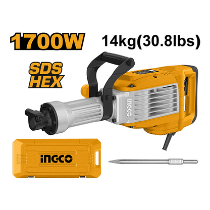 Marteau Piqueur 14Kg 1700W  50J Ingco