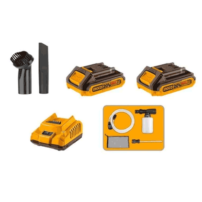 Pack De 3 Machines Pistolet Peinture/Nettoyeur/Aspirateurn 20V Ingco - image 5