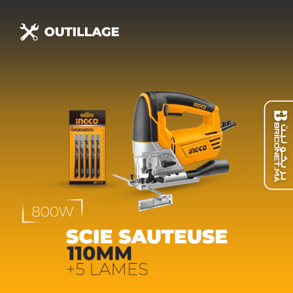 Scie sauteuse 110mm 800w + 5 lames - image 2